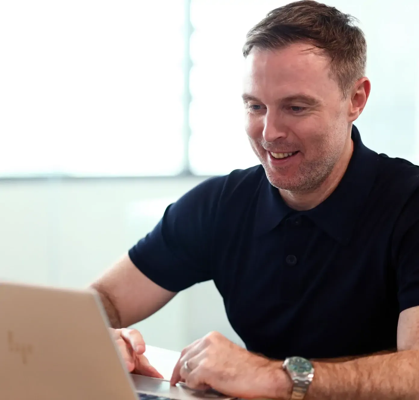 Discover CEO Adam leading team