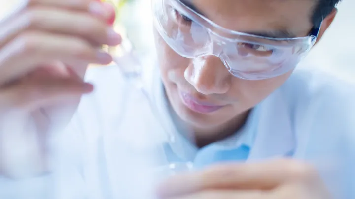 scientist working in lab